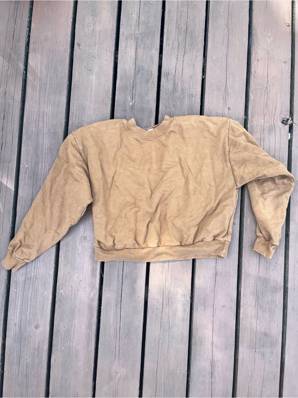 Los Angeles Apparel Tan Crewneck Sweatshirt
